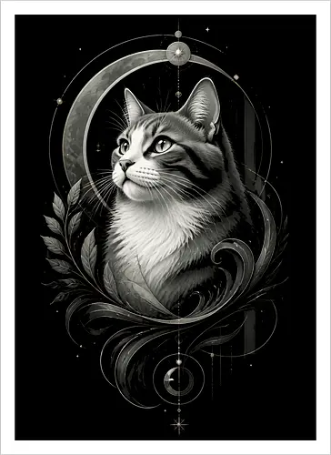 Celestial Cat Portrait