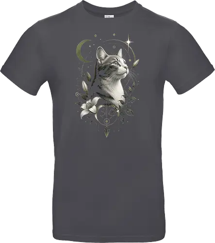 Celestial Cat with Lilies