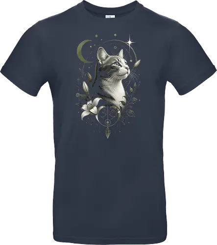 Celestial Cat with Lilies
