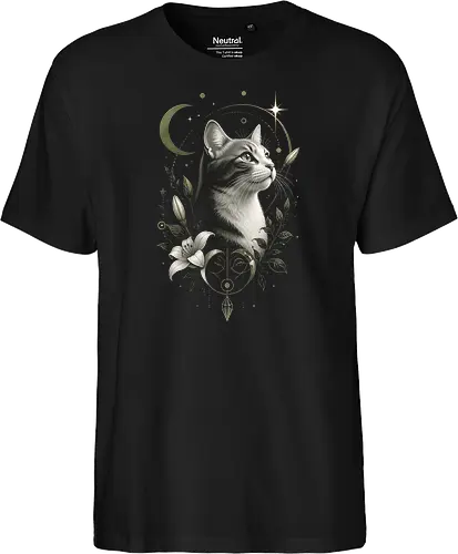 Celestial Cat with Lilies