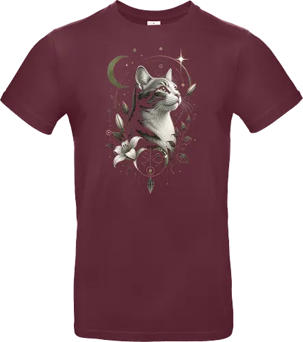 Celestial Cat with Lilies