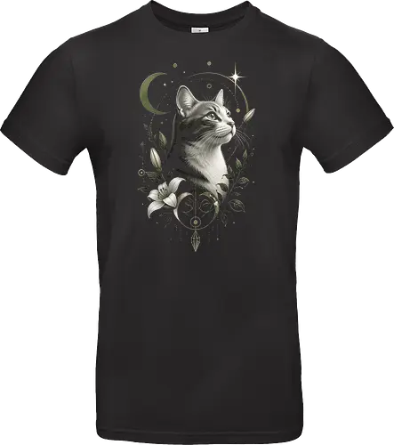 Celestial Cat with Lilies