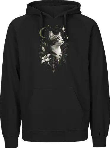 Celestial Cat with Lilies