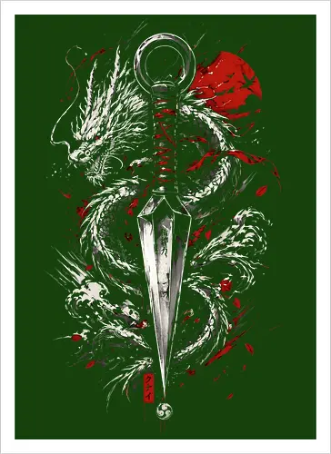 Dragon Kunai Red Moon