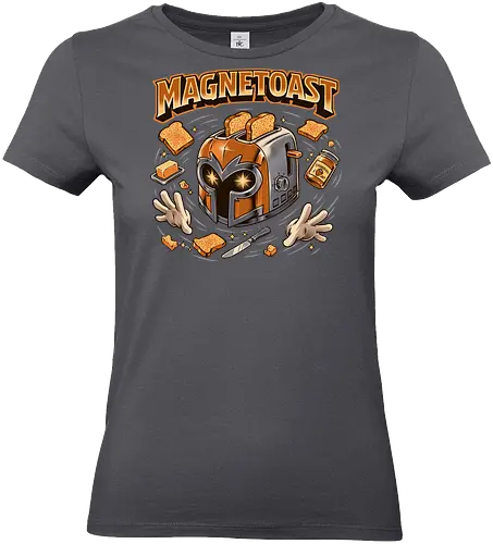 Magnetic Mutant Toaster - magentoast, toaster, breakfast, superhero, villain, parody, funny, geek, nerd, comic, toast, retro, humor, comic con gear, funny superhero design - Standard T-Shirt (Frauen)