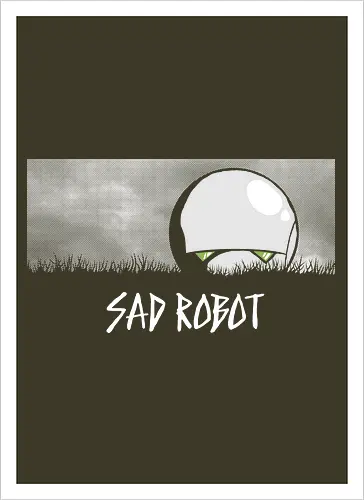 Sad Robot - Der deprimierte kleine Bot im Feld