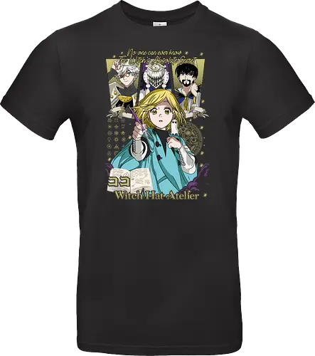 Witch Apprentice Magic - Coco manga, witch apprentice, magic fantasy anime, Qifrey sensei, anime spellbook, occult symbols art, fantasy witch art, anime merchandise - Standard T-Shirt