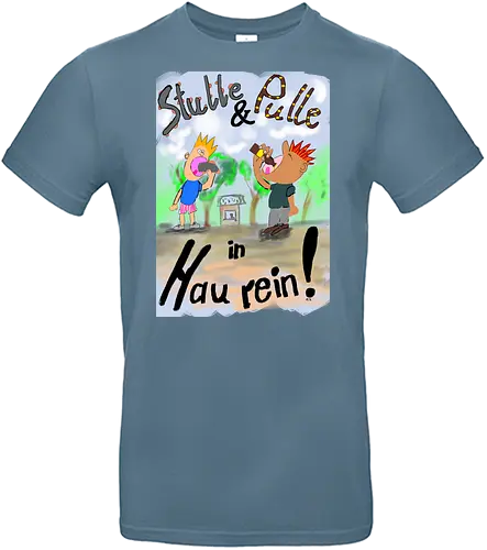 Stulle und Pulle - albern, Alkohol, Wurst, Brot, Brotzeit, Büdchen, Bier - Standard T-Shirt
