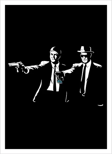 Two Suits, One Crime - Classic TV Meets Cinema Noir Art
