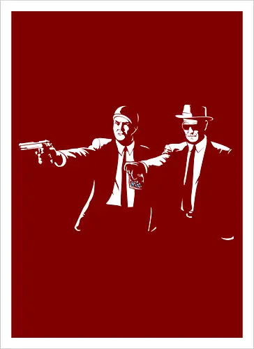 Two Suits, One Crime - Classic TV Meets Cinema Noir Art