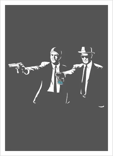 Two Suits, One Crime - Classic TV Meets Cinema Noir Art