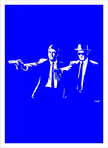 Two Suits, One Crime - Classic TV Meets Cinema Noir Art