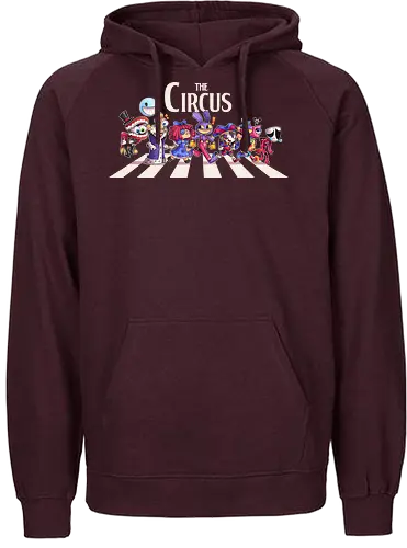 The Circus - cute, circus, digital circus, digital, abbey road, parody, beatles, rock, pomni, caine, jax, gangle, mask, kaufmo - Fairtrade Hoodie