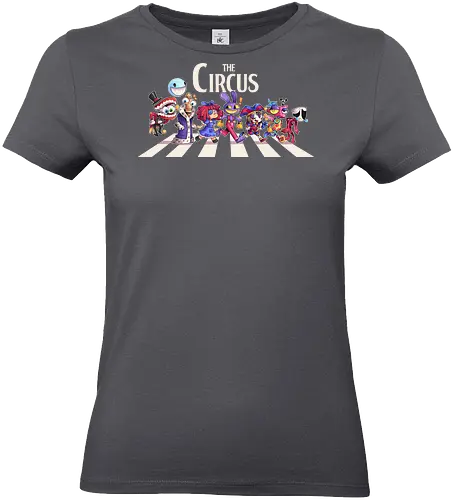 The Circus - cute, circus, digital circus, digital, abbey road, parody, beatles, rock, pomni, caine, jax, gangle, mask, kaufmo - Standard T-Shirt (Frauen)