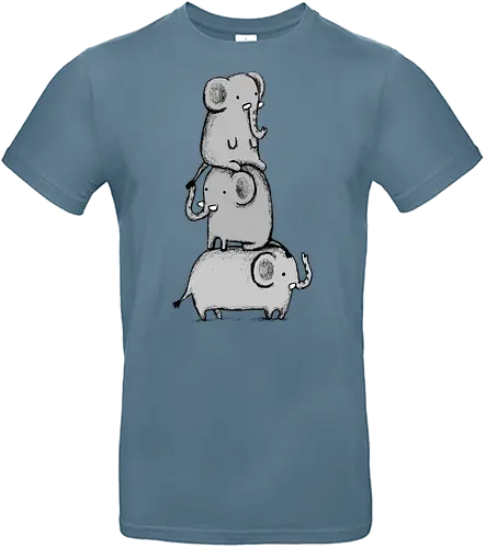 Drei Graue Elefanten Gestapelt Balance Süßer Cartoon - gestapelte Elefanten, süßer Tier Turm, graue Elefanten Illustration, künstlerischer Elefant Cartoon, drei Elefanten Balance, Bleistift Tier Kunst, süßer minimalistischer Elefant, kreativer Tier Druck, Elefant Skizze Zeichnung, Elefant Liebhaber Geschenk, Elefant Dekor, süßes Tier Shirt, Elefant Familie, handgefertigte Tier Kunst, süße graue Illustration - Standard T-Shirt