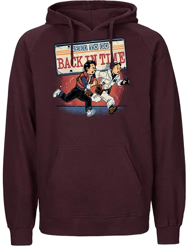 Need to go back in time - Movie, retro, time travel, space, science fiction, adventure, mash up, family, funny, cute - Fairtrade Hoodie