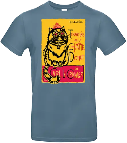 Chatte Donut - chat, noir, donut, dungeon, crawler, noir, france, carl, book, demonigote - Standard T-Shirt