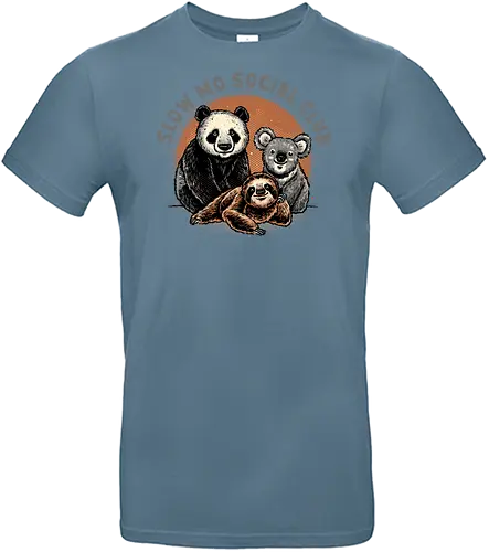 Slow Mo Social Club - Animals, slow, funny, humor, slot, koala, panda, cute - Standard T-Shirt