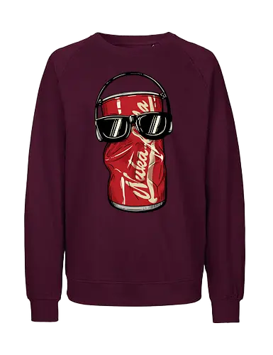 Dancing Atomic Can - video game, 80s, 90s, atomic, brotherhood, cola, dancing, gamer, gaming, ghoul, post apocalyptic, rpg, soda, survivor, atom punk - Fairtrade Sweatshirt