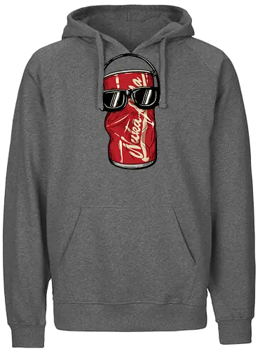 Dancing Atomic Can - video game, 80s, 90s, atomic, brotherhood, cola, dancing, gamer, gaming, ghoul, post apocalyptic, rpg, soda, survivor, atom punk - Fairtrade Hoodie