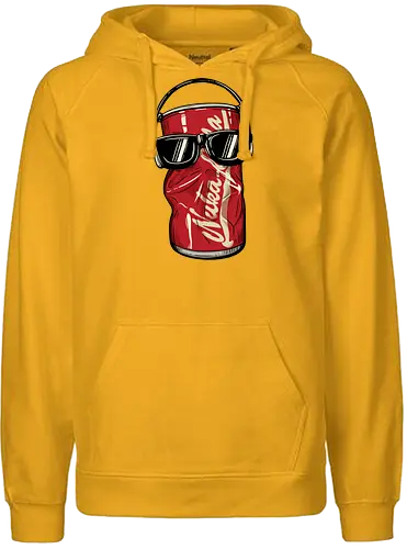 Dancing Atomic Can - video game, 80s, 90s, atomic, brotherhood, cola, dancing, gamer, gaming, ghoul, post apocalyptic, rpg, soda, survivor, atom punk - Fairtrade Hoodie