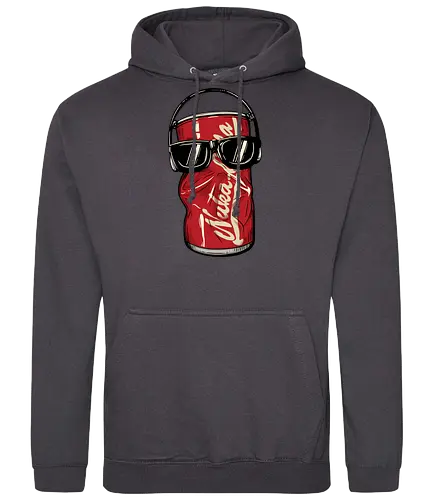 Dancing Atomic Can - video game, 80s, 90s, atomic, brotherhood, cola, dancing, gamer, gaming, ghoul, post apocalyptic, rpg, soda, survivor, atom punk - Standard Hoodie