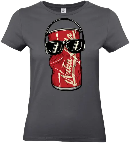 Dancing Atomic Can - video game, 80s, 90s, atomic, brotherhood, cola, dancing, gamer, gaming, ghoul, post apocalyptic, rpg, soda, survivor, atom punk - Standard T-Shirt (Frauen)