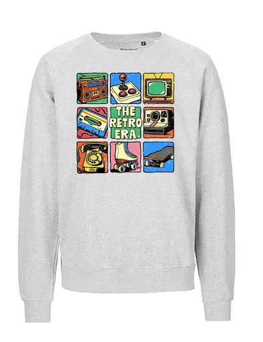 The Retro Era - retro, 70s, 80s, 90s, boombox, cassette tape, childhood, classic, eras tour, im this old, music, nostalgia, retro gaming, the retro era, vintage - Fairtrade Sweatshirt