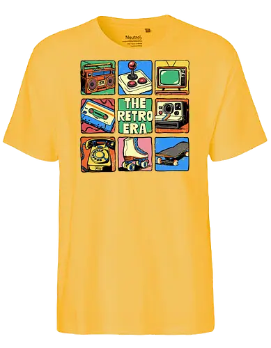 The Retro Era - retro, 70s, 80s, 90s, boombox, cassette tape, childhood, classic, eras tour, im this old, music, nostalgia, retro gaming, the retro era, vintage - Fairtrade T-Shirt