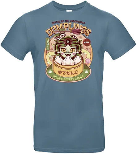 Dusa Dumplings Vintage - gamer, hades, hades 2, hades ii, zagreus, zeus, dusa, medusa, zagreus sword, melinoe, cerberus, theseus, game, video games, gaming - Standard T-Shirt