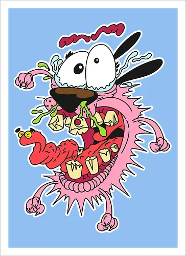 Freaky Pinker Hund - Surreale Cartoon Horror Underground