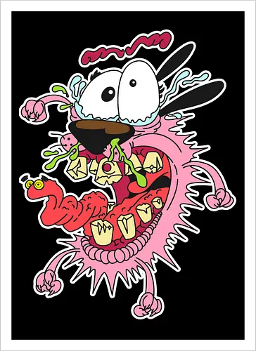 Freaky Pinker Hund - Surreale Cartoon Horror Underground