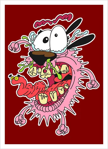 Freaky Pinker Hund - Surreale Cartoon Horror Underground