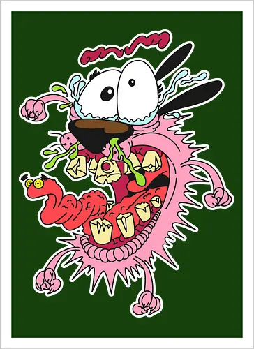 Freaky Pinker Hund - Surreale Cartoon Horror Underground
