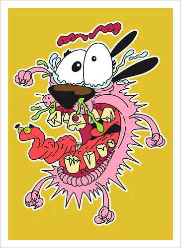 Freaky Pinker Hund - Surreale Cartoon Horror Underground