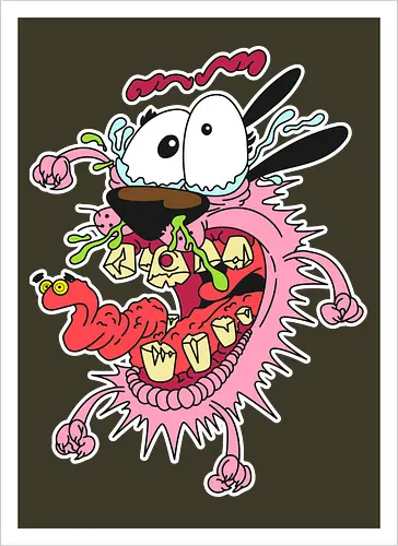 Freaky Pinker Hund - Surreale Cartoon Horror Underground