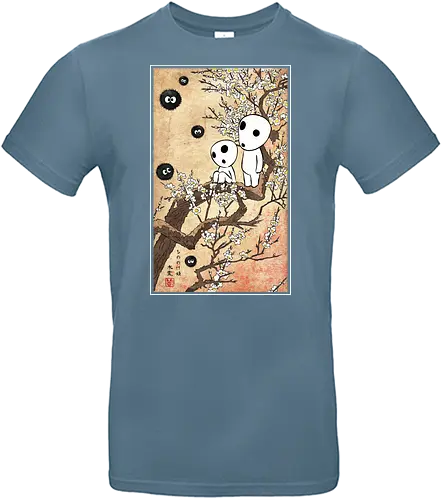 Tree spirits meet the soot sprites - anime, manga, japan, japanese art - Standard T-Shirt