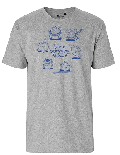 Little Dumpling Club - dumpling, dumplings, dumpling lover, little dumpling club, dim sum, dimsum, bao, gyoza, wonton, siomai, shumai, xiao long bao, foodie, food lover - Fairtrade T-Shirt