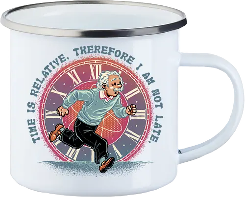 The Relativity of Time - Physicist, scientist, science, time, movie, mash up, adventure, funny, cute - Emailletasse