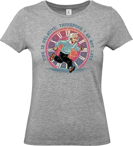 The Relativity of Time - Physicist, scientist, science, time, movie, mash up, adventure, funny, cute - Standard T-Shirt (Frauen)