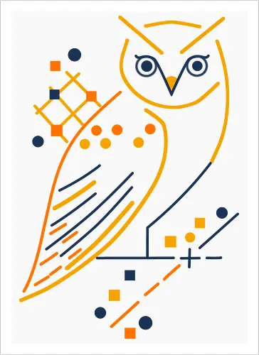 Graphic owl