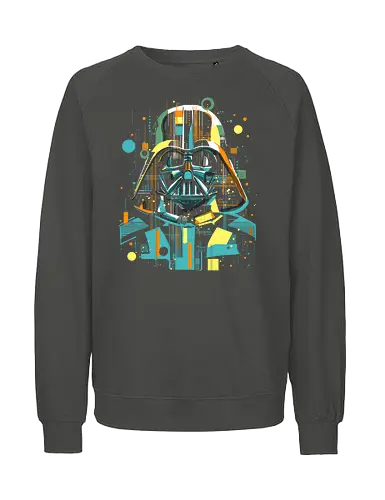 Graphic Vader - Space Opera, scifi, Villain, movie, pop culture, dark side, sith - Fairtrade Sweatshirt