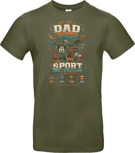 Dad and Child Playing Basketball