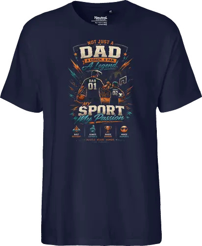 Dad and Child Playing Basketball
