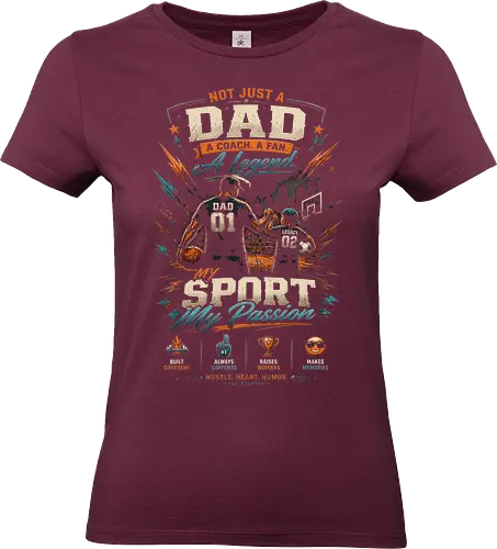 Dad and Child Playing Basketball