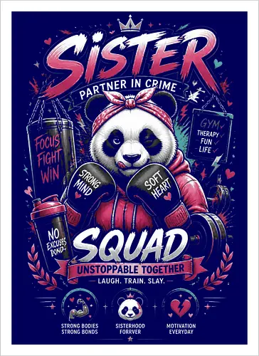 Panda Sister Squad Motivation
