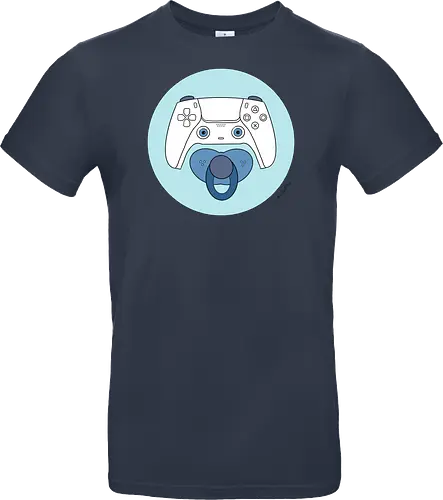 Cuteroller blau - Caricatura, Ruth Hebler, Controller, Baby, Schnuller, Gaming - Standard T-Shirt