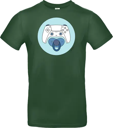 Cuteroller blau - Caricatura, Ruth Hebler, Controller, Baby, Schnuller, Gaming - Standard T-Shirt