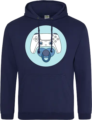 Cuteroller blau - Caricatura, Ruth Hebler, Controller, Baby, Schnuller, Gaming - Standard Hoodie
