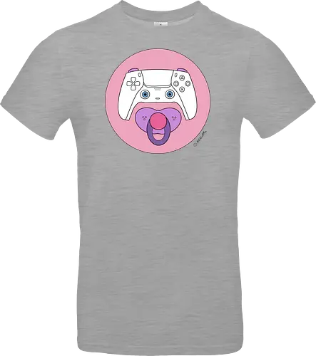 Cuteroller rosa - Caricatura, Ruth Hebler, Controller, Baby, Schnuller, Gaming - Standard T-Shirt